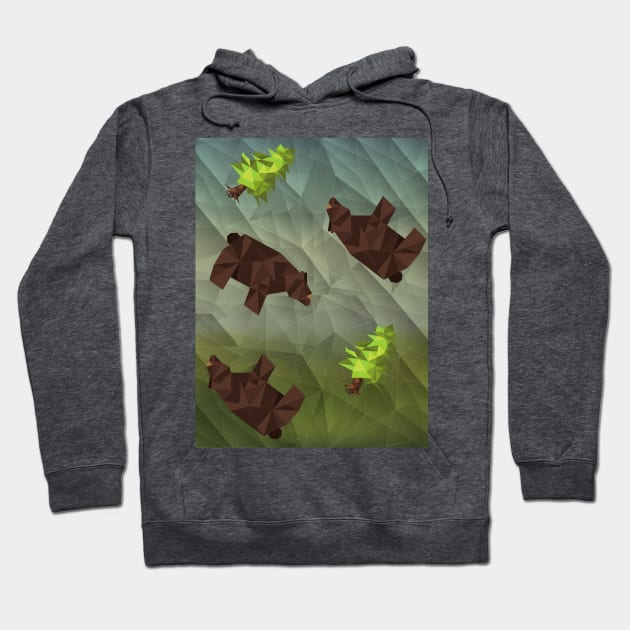 Lost Bear In The Woods Hoodie by CloudTerra